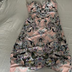 ASOS floral pencil dress with back zip